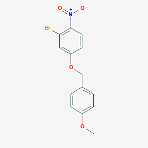 molecular formula C14H12BrNO4 B505936 2-bromo-4-[(4-methoxyphenyl)methoxy]-1-nitroBenzene CAS No. 929095-68-1