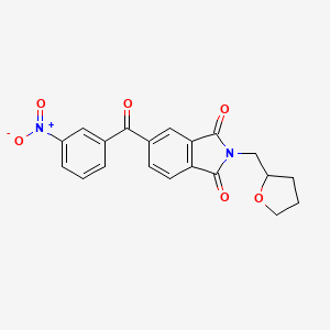 molecular formula C20H16N2O6 B5059363 5-(3-nitrobenzoyl)-2-(tetrahydro-2-furanylmethyl)-1H-isoindole-1,3(2H)-dione 