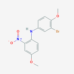 molecular formula C14H13BrN2O4 B505937 N-(3-bromo-4-methoxyphenyl)-4-methoxy-2-nitroaniline 