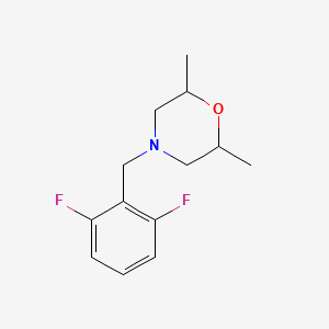 molecular formula C13H17F2NO B5059379 4-(2,6-difluorobenzyl)-2,6-dimethylmorpholine 