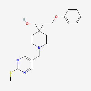 molecular formula C20H27N3O2S B5059396 [1-{[2-(methylthio)-5-pyrimidinyl]methyl}-4-(2-phenoxyethyl)-4-piperidinyl]methanol 