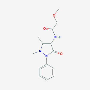molecular formula C14H17N3O3 B505943 N-(1,5-dimethyl-3-oxo-2-phenyl-2,3-dihydro-1H-pyrazol-4-yl)-2-methoxyacetamide CAS No. 666212-82-4