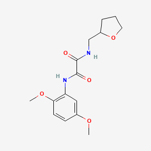 molecular formula C15H20N2O5 B5059467 N-(2,5-dimethoxyphenyl)-N'-(tetrahydro-2-furanylmethyl)ethanediamide 