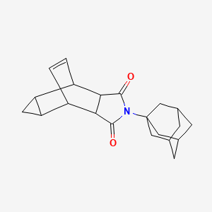 molecular formula C21H25NO2 B5059470 4-(1-adamantyl)-4-azatetracyclo[5.3.2.0~2,6~.0~8,10~]dodec-11-ene-3,5-dione 
