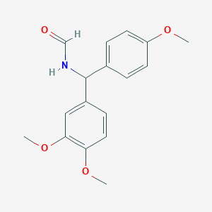 molecular formula C17H19NO4 B5059500 [(3,4-dimethoxyphenyl)(4-methoxyphenyl)methyl]formamide 