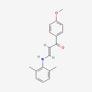 molecular formula C18H19NO2 B5059506 3-[(2,6-dimethylphenyl)amino]-1-(4-methoxyphenyl)-2-propen-1-one 