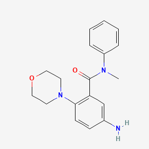 molecular formula C18H21N3O2 B5059558 5-amino-N-methyl-2-morpholin-4-yl-N-phenylbenzamide 