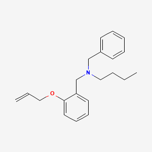 molecular formula C21H27NO B5059563 N-[2-(allyloxy)benzyl]-N-benzyl-1-butanamine 