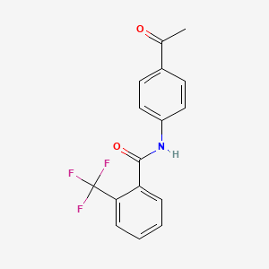 molecular formula C16H12F3NO2 B5059568 N-(4-acetylphenyl)-2-(trifluoromethyl)benzamide 