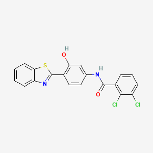 molecular formula C20H12Cl2N2O2S B5059579 N-[4-(1,3-benzothiazol-2-yl)-3-hydroxyphenyl]-2,3-dichlorobenzamide 