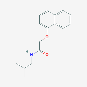 molecular formula C16H19NO2 B505962 N-isobutyl-2-(1-naphthyloxy)acetamide CAS No. 391229-05-3