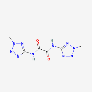 molecular formula C6H8N10O2 B5059633 N,N'-bis(2-methyl-2H-tetrazol-5-yl)ethanediamide 