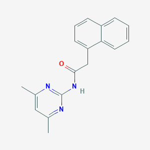 molecular formula C18H17N3O B505966 N-(4,6-dimethyl-2-pyrimidinyl)-2-(1-naphthyl)acetamide 