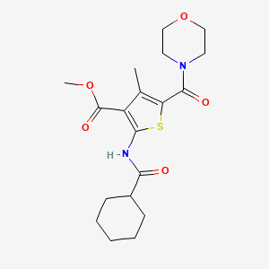 methyl 2-[(cyclohexylcarbonyl)amino]-4-methyl-5-(4-morpholinylcarbonyl)-3-thiophenecarboxylate