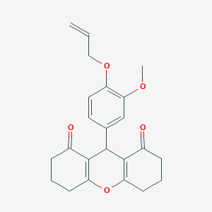 molecular formula C23H24O5 B5059722 9-[4-(allyloxy)-3-methoxyphenyl]-3,4,5,6,7,9-hexahydro-1H-xanthene-1,8(2H)-dione 