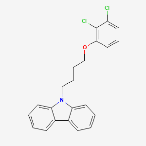 molecular formula C22H19Cl2NO B5059741 9-[4-(2,3-dichlorophenoxy)butyl]-9H-carbazole 