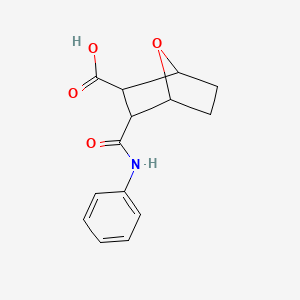 molecular formula C14H15NO4 B5059742 3-(anilinocarbonyl)-7-oxabicyclo[2.2.1]heptane-2-carboxylic acid 