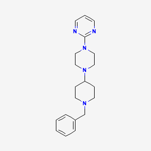 molecular formula C20H27N5 B5059745 2-[4-(1-benzyl-4-piperidinyl)-1-piperazinyl]pyrimidine 