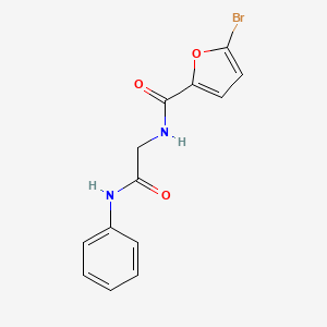 molecular formula C13H11BrN2O3 B5059753 N-(2-anilino-2-oxoethyl)-5-bromo-2-furamide 