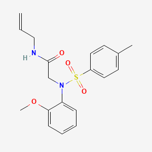 molecular formula C19H22N2O4S B5059760 N~1~-allyl-N~2~-(2-methoxyphenyl)-N~2~-[(4-methylphenyl)sulfonyl]glycinamide CAS No. 431980-52-8