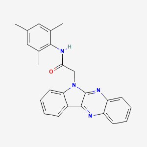 molecular formula C25H22N4O B5059788 2-(6H-indolo[2,3-b]quinoxalin-6-yl)-N-mesitylacetamide 