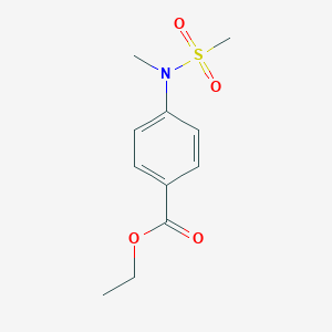 molecular formula C11H15NO4S B5059817 ethyl 4-[methyl(methylsulfonyl)amino]benzoate 
