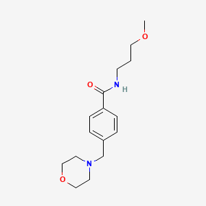 N-(3-methoxypropyl)-4-(4-morpholinylmethyl)benzamide