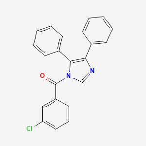 molecular formula C22H15ClN2O B5059825 1-(3-chlorobenzoyl)-4,5-diphenyl-1H-imidazole 