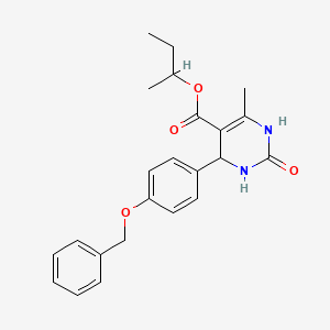 sec-butyl 4-[4-(benzyloxy)phenyl]-6-methyl-2-oxo-1,2,3,4-tetrahydro-5-pyrimidinecarboxylate