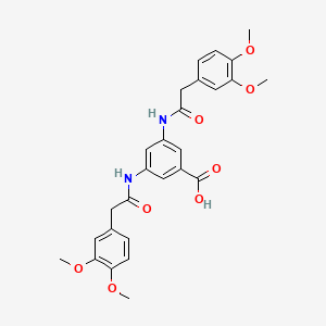 3,5-bis{[(3,4-dimethoxyphenyl)acetyl]amino}benzoic acid