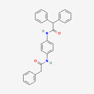 2,2-diphenyl-N-{4-[(phenylacetyl)amino]phenyl}acetamide