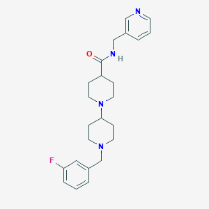 molecular formula C24H31FN4O B5059916 1'-(3-fluorobenzyl)-N-(3-pyridinylmethyl)-1,4'-bipiperidine-4-carboxamide 