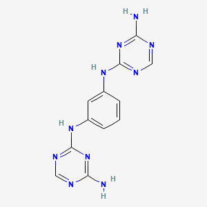molecular formula C12H12N10 B5059955 N~2~,N~2~'-1,3-phenylenebis(1,3,5-triazine-2,4-diamine) 