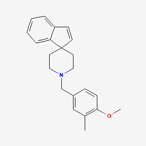 molecular formula C22H25NO B5059993 1'-(4-methoxy-3-methylbenzyl)spiro[indene-1,4'-piperidine] 