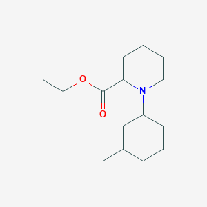 molecular formula C15H27NO2 B5060007 ethyl 1-(3-methylcyclohexyl)-2-piperidinecarboxylate 