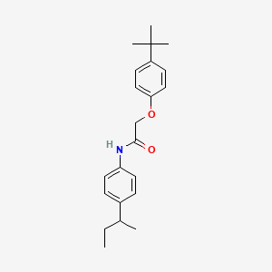 molecular formula C22H29NO2 B5060101 2-(4-tert-butylphenoxy)-N-(4-sec-butylphenyl)acetamide 