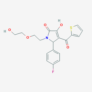 B506012 2-(4-fluorophenyl)-4-hydroxy-1-[2-(2-hydroxyethoxy)ethyl]-3-(thiophene-2-carbonyl)-2H-pyrrol-5-one CAS No. 573695-63-3