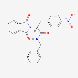 molecular formula C24H19N3O5 B5060130 N-benzyl-2-(1,3-dioxo-1,3-dihydro-2H-isoindol-2-yl)-3-(4-nitrophenyl)propanamide 