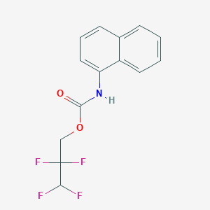 molecular formula C14H11F4NO2 B5060139 2,2,3,3-tetrafluoropropyl 1-naphthylcarbamate 