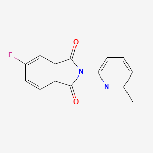 molecular formula C14H9FN2O2 B5060152 5-fluoro-2-(6-methyl-2-pyridinyl)-1H-isoindole-1,3(2H)-dione 