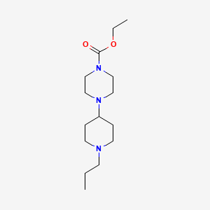 molecular formula C15H29N3O2 B5060155 ethyl 4-(1-propyl-4-piperidinyl)-1-piperazinecarboxylate 