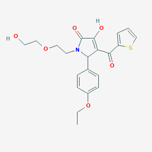 B506019 2-(4-ethoxyphenyl)-4-hydroxy-1-[2-(2-hydroxyethoxy)ethyl]-3-(thiophene-2-carbonyl)-2H-pyrrol-5-one CAS No. 840485-17-8