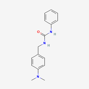 molecular formula C16H19N3O B5060211 N-[4-(dimethylamino)benzyl]-N'-phenylurea 