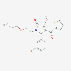 B506022 2-(3-bromophenyl)-4-hydroxy-1-[2-(2-hydroxyethoxy)ethyl]-3-(thiophene-2-carbonyl)-2H-pyrrol-5-one CAS No. 577987-05-4