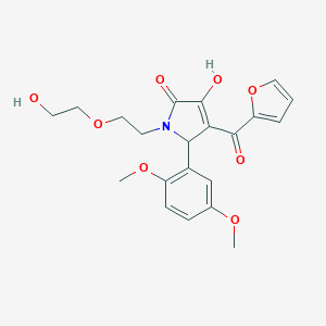 B506023 2-(2,5-dimethoxyphenyl)-3-(furan-2-carbonyl)-4-hydroxy-1-[2-(2-hydroxyethoxy)ethyl]-2H-pyrrol-5-one CAS No. 578754-05-9
