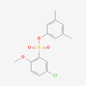 molecular formula C15H15ClO4S B5060245 3,5-dimethylphenyl 5-chloro-2-methoxybenzenesulfonate 