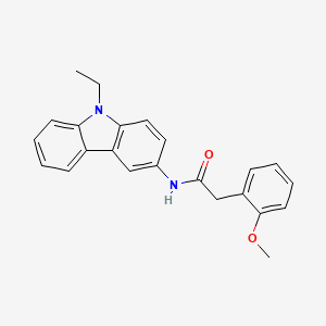 molecular formula C23H22N2O2 B5060267 N-(9-ethyl-9H-carbazol-3-yl)-2-(2-methoxyphenyl)acetamide 