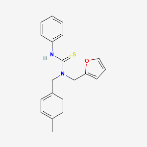 molecular formula C20H20N2OS B5060270 N-(2-furylmethyl)-N-(4-methylbenzyl)-N'-phenylthiourea 