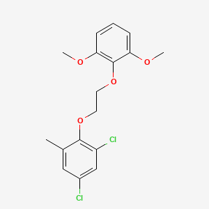 molecular formula C17H18Cl2O4 B5060271 1,5-dichloro-2-[2-(2,6-dimethoxyphenoxy)ethoxy]-3-methylbenzene 