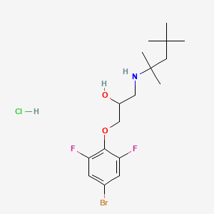 1-(4-bromo-2,6-difluorophenoxy)-3-[(1,1,3,3-tetramethylbutyl)amino]-2-propanol hydrochloride